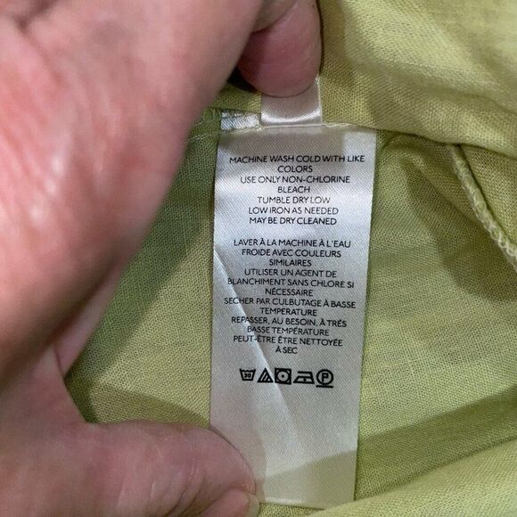 Free People Wide Leg Pants Women’s 6 Trousers High Waist Linen Blend Belted Boho - Picture 9 of 15